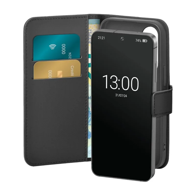 PURO Samsung Galaxy S25+ plånboksskal med 2 kortplatser
