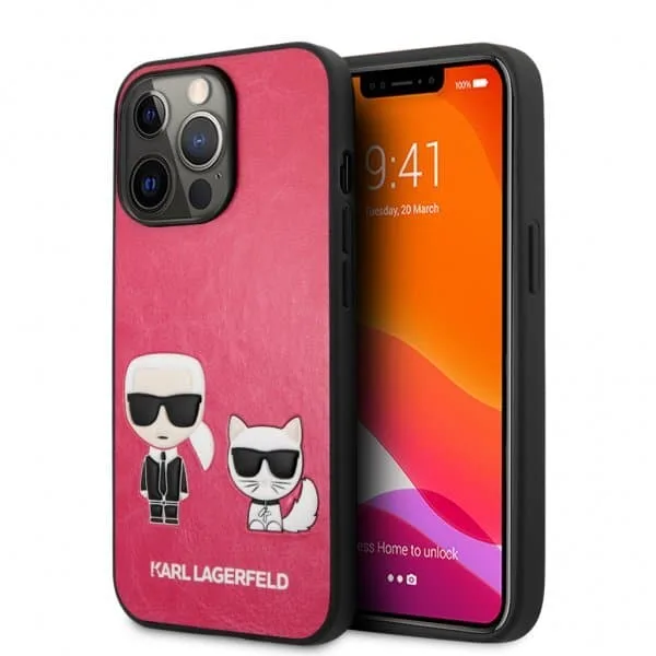 Karl Lagerfeld iPhone 13 Pro Skal Karl & Choupette Embossed