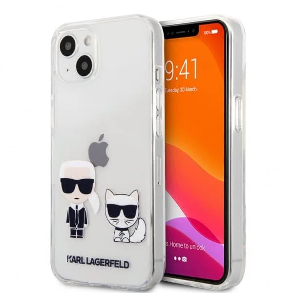 Karl Lagerfeld iPhone 13 Mini Skal Choupette Transparent