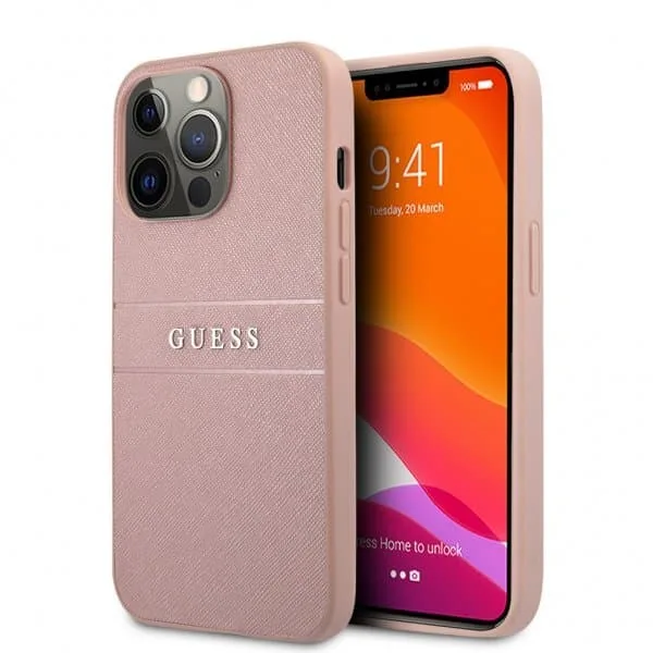Guess iPhone 13 Pro Max Skal Hot Stamp Metal Logo