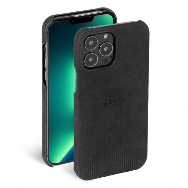 Krusell Leather Cover iPhone 13 Pro Max Svart