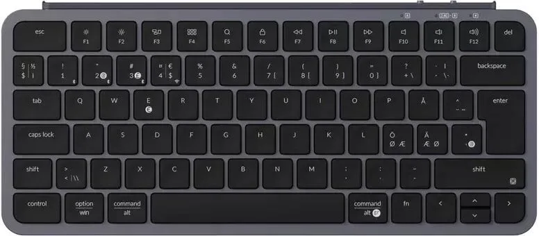 Keychron B1 Pro ultratunt trådlöst tangentbord, Space Grey