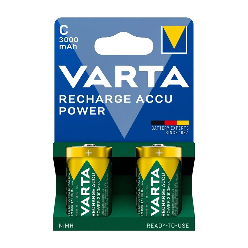 Varta Laddningsbart batteri C / LR14 3000 mAh 2-pack