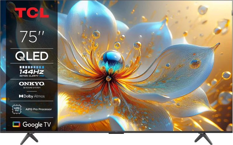 TCL 75'' 75T8C / 4K / QLED / 144 Hz / Google TV