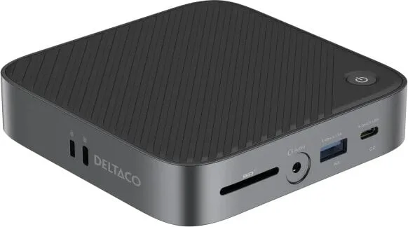 Deltaco Dockningsstation / USB-C / Dual Display / 65W PD laddning
