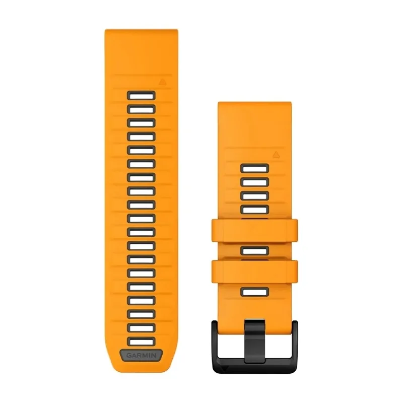Garmin QuickFit armband 26 mm silikon, orange/grafit