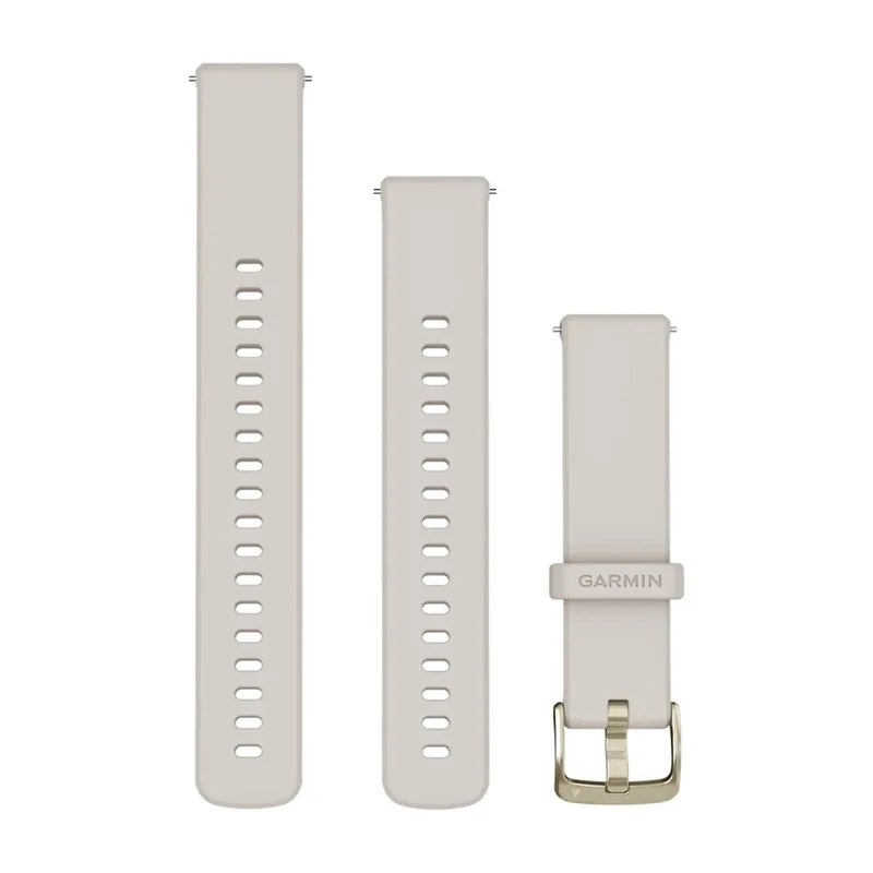 Garmin Quick Release armband 18 mm silikon, elfenben/guld