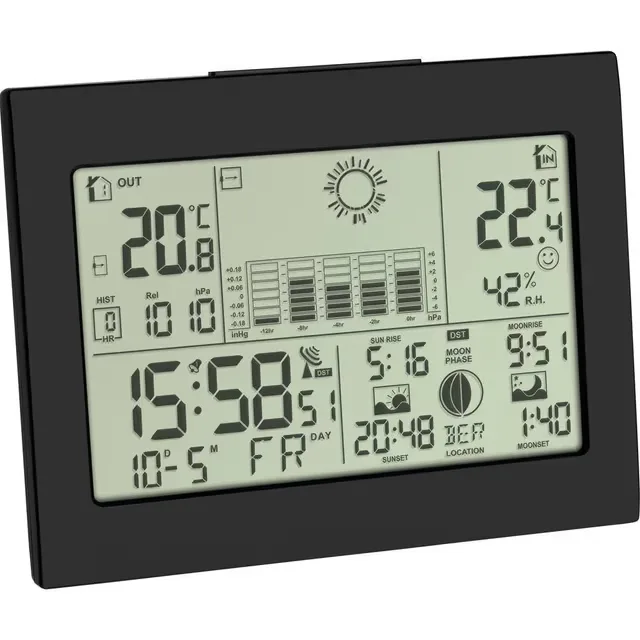 TFA Dostmann HORIZON 35.1155.01 Trådlös digital