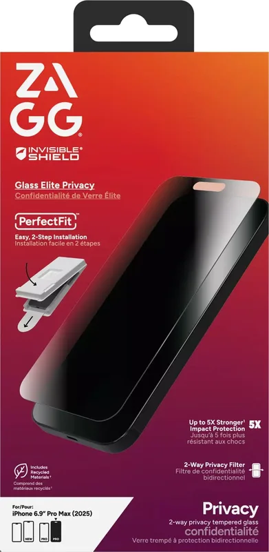 Zagg InvisibleShield Glass Elite Privacy Apple iPhone