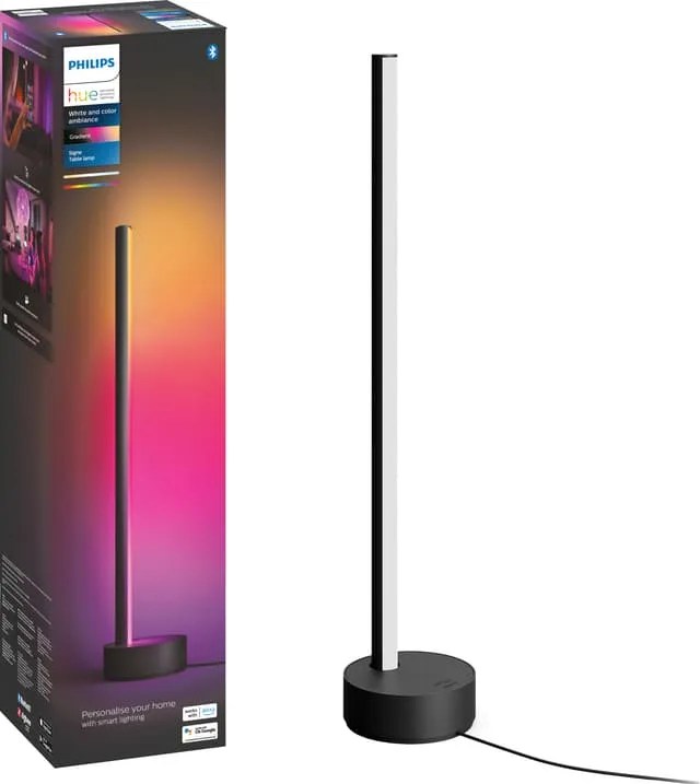 Philips Hue Gradient Signe Bordslampa Wh/Color Svart