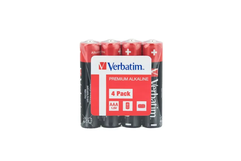 Verbatim AAA / LR03 Alkaliska Batterier 4-pack