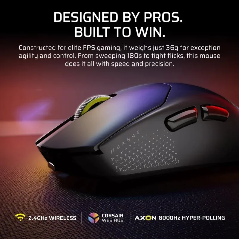 Corsair Sabre v2 Pro Ultralight - Black