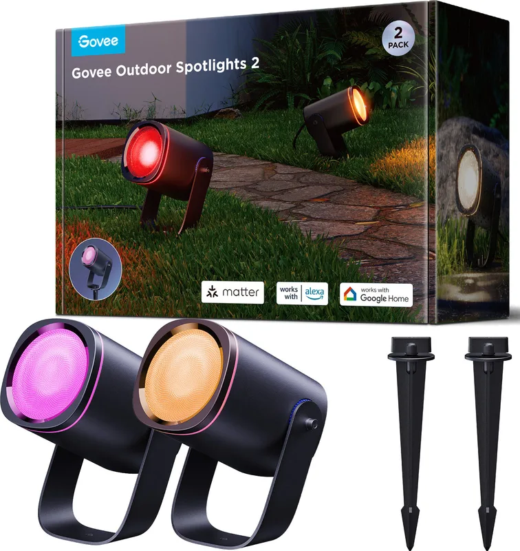 Govee Outdoor Spotlights 2-Pack