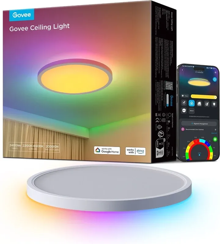 Govee RGBWW + RGBIC Smart Taklampa 30 cm