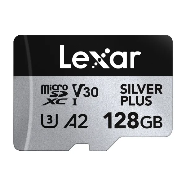 Lexar Professional Silver Plus 128 GB microSDXC minneskort