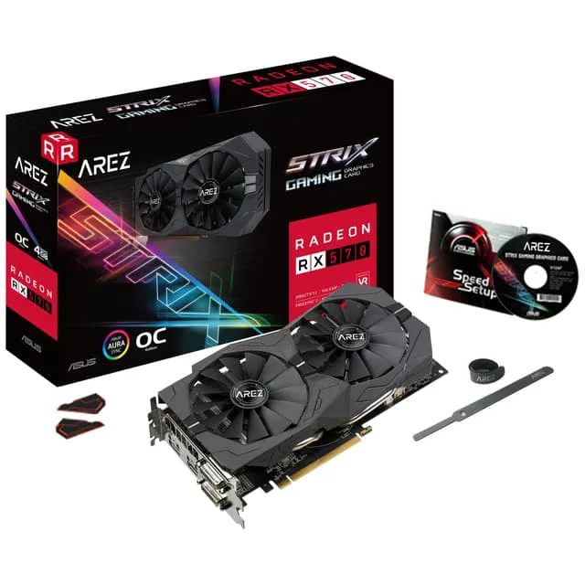 Asus AREZ Strix RX 570 OC grafikkort