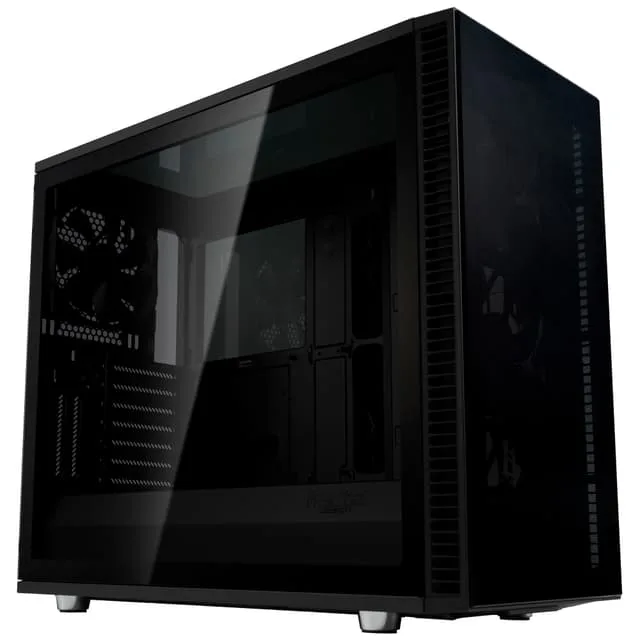 Fractal Design Vision S2 PC datorchassie (svart/härdat glas)