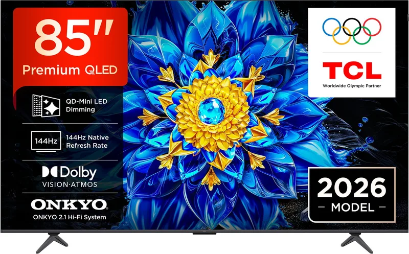 TCL 85" 85T8D / 4K / QD-Mini LED / 144Hz / Google Tv