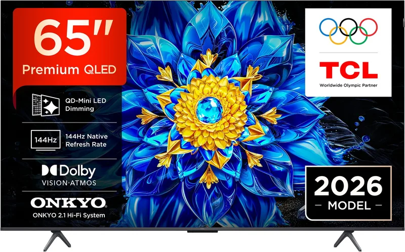 TCL 65" 65T8D / 4K / QD-Mini LED / 144Hz / Google Tv