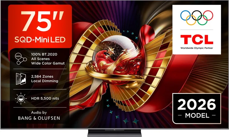 TCL 75" 75C8L / 4K / SQD-Mini LED / 144Hz / Google Tv