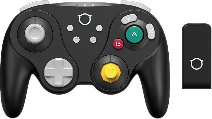 NYXI Warrior handkontroll för Switch 1 och 2, svart