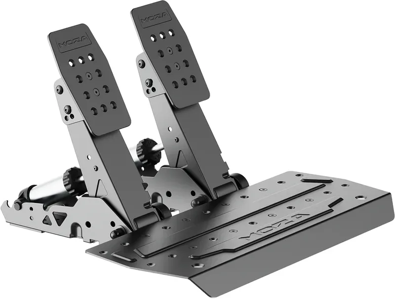 MOZA SR-P2 Pedaler / Gas + Broms / 100KG Load Cell / 15-bit Sensor / Justerbar