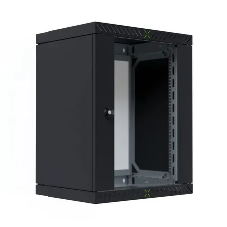 EFB 19" gehÃ¤use X-Rack mit GlastÃ¼r 400-600mm 15HE schwarz