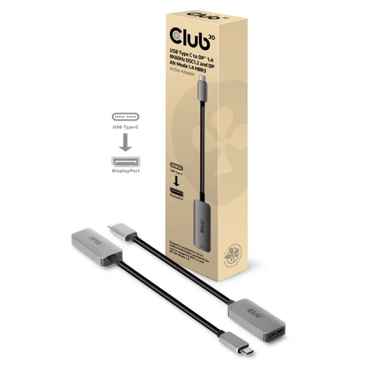 Club 3D CAC-1567 USB-C till DisplayPort-adapter