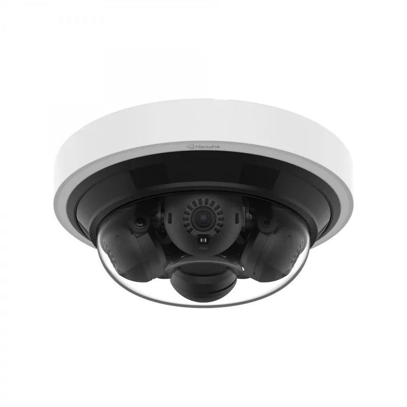 Hanwha 4MP x 4 AI IR Mini Multi-directional Dome Kupol-formad IP-säkerhetskamera Inomhus & utomhus 2592 x 1520 pixlar Tak