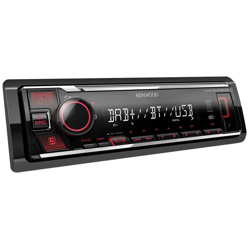 Kenwood KMM-BT408DAB bilmediamottagare, svart