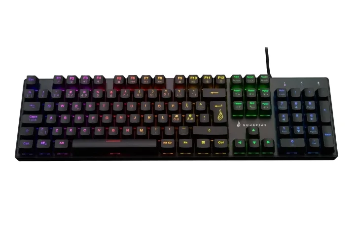 SureFire KingPin M2 Mech. Gaming RGB-tangentbord QWERTY Nordic