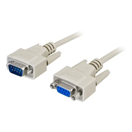 DELTACO - seriell kabel - DB-9 till DB-9