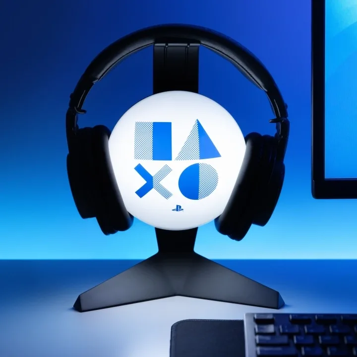 Paladone Playstation hörlursstativ med lampa