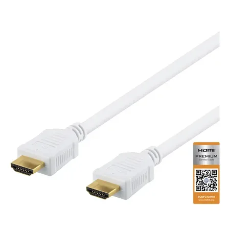 DELTACO HDMI-1030AD HDMI-kabel med Ethernet, 3 m