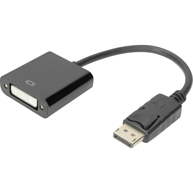 Digitus AK-340401-001-S adapter DisplayPort till DVI-I, 0,15 m