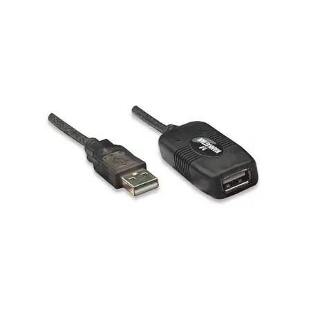Manhattan USB-kabel USB 2.0 10 m USB A Sort