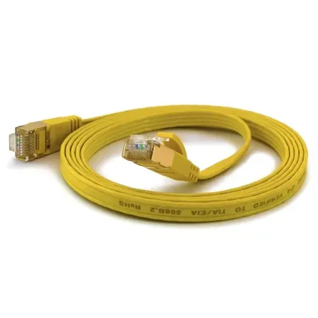 Wantec 7059 nätverkskabel Cat6a F/UTP gul 0,25 m