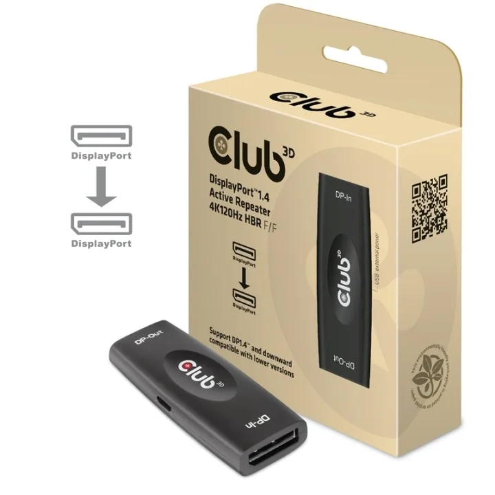 Club 3D CAC-1007 DisplayPort-repeater, aktiv