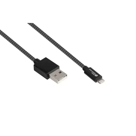 Good Connections USB 2.0-kabel A till Lightning MFi svart 0,5 m