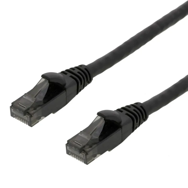 DELTACO U/UTP High Flex Cat6 patchkabel, 5 m, svart