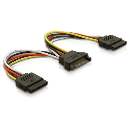 Delock strömkabel, SATA till SATA, 0,15 m