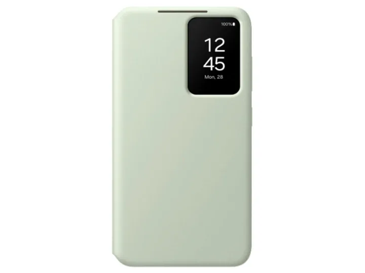 Samsung Galaxy S24 Smart View plånboksfodral ljusgrön