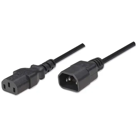 Manhattan 301152 nätkabel 1,8 m, C13 till C14, svart