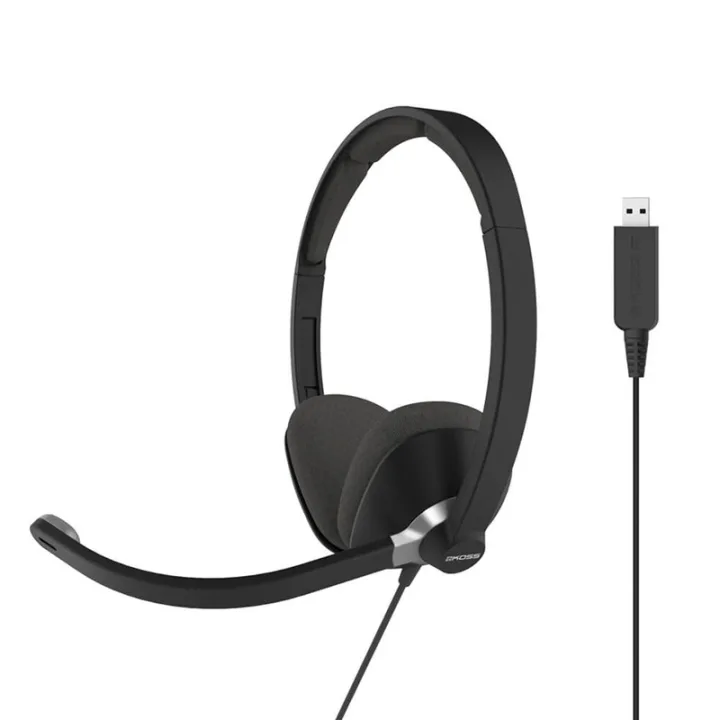 Koss CS300 headset, on-ear, USB, svart
