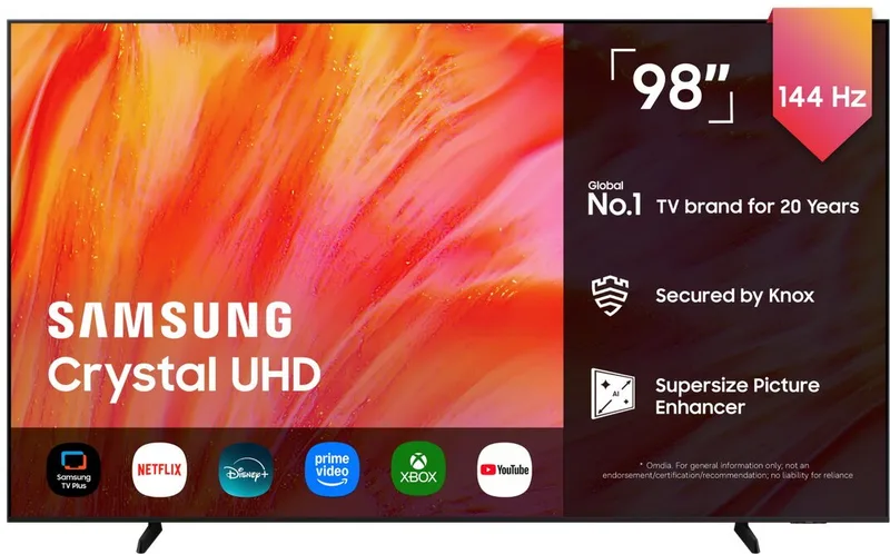 Samsung 98" U9005H / 4K / Crystal UHD / Smart TV / Tizen / HDR10+ / 100Hz / AMD FreeSync Premium