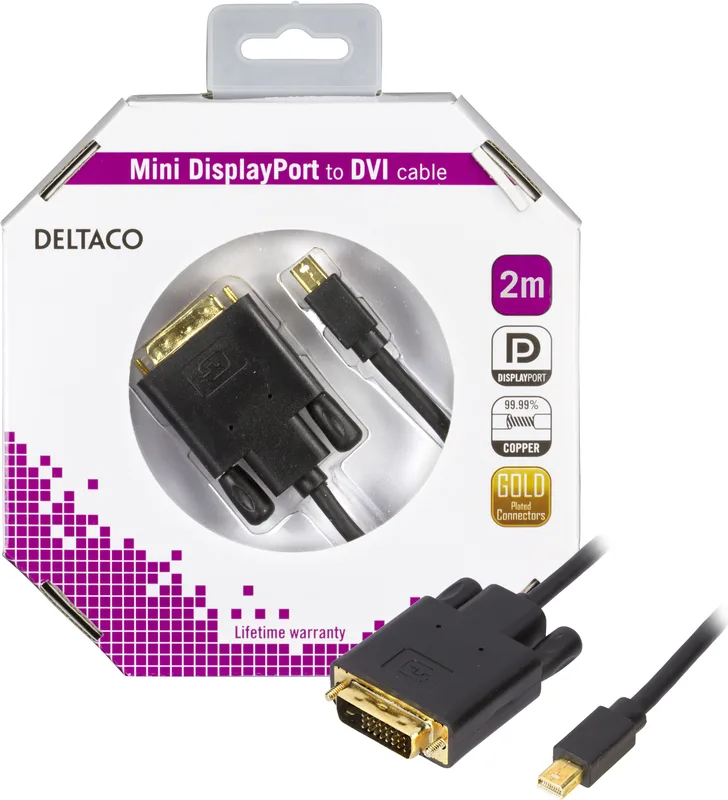 DELTACO DP-DVI202-K
