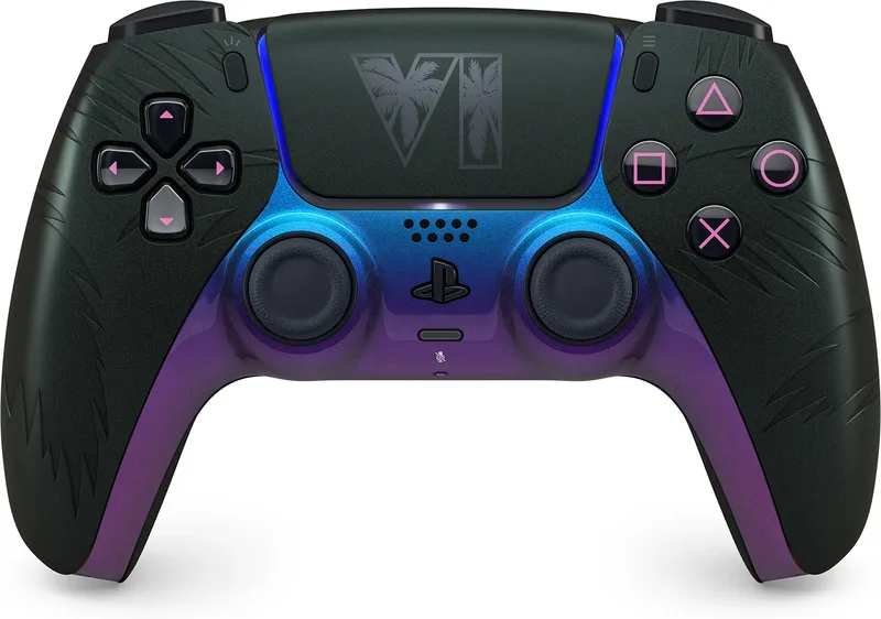 Sony DualSense trådlös handkontroll, Grand Theft Auto VI-utgåva, svart