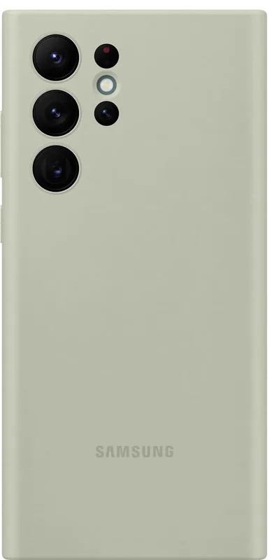 Samsung Galaxy S22 Ultra silikonfodral olivgrön