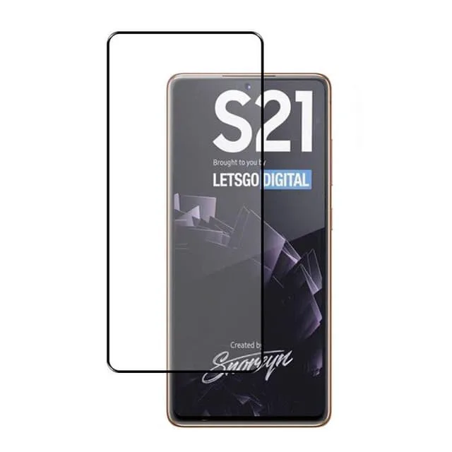 Skalo Samsung S21 Heltäckande Skärmskydd Härdat Glas