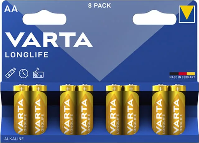 Varta Longlife AA 8 Pack
